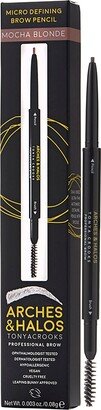 Micro Defining Brow Pencil - Mocha Blonde by Arches and Halos for Women - 0.003 oz Eyebrow