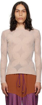 ANDREJ GRONAU SSENSE Exclusive Beige Sweater