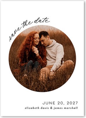 Save The Date Cards: Focused Memories Save The Date, White, 5X7, Matte, Signature Smooth Cardstock, Square