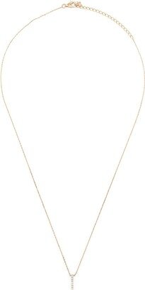 14kt yellow gold Small La Barre diamond necklace