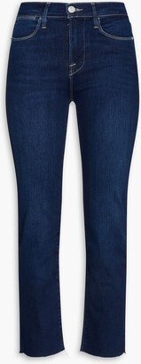 Le High Straight cropped high-rise straight-leg jeans