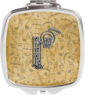 CJ2004-PSCM Letter P Musical Instrument Alphabet Compact Mirror