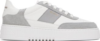 White & Gray Orbit Vintage Sneakers