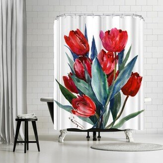 71 x 74 Shower Curtain, Tulips by Suren Nersisyan