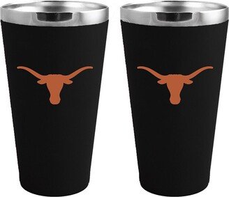 Memory Company Texas Longhorns Team Color 2-Pack 16 Oz Pint Glass Set