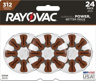 Rayovac Size 312 Hearing Aid Battery - 24pk