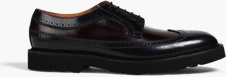 Count perforated polished-leather brogues