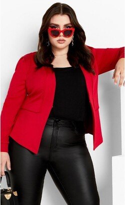 | Women's Plus Size Jkt Piping Praise - Cherry - 24W