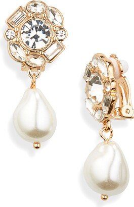 Cluster Imitation Pearl Clip-On Earrings