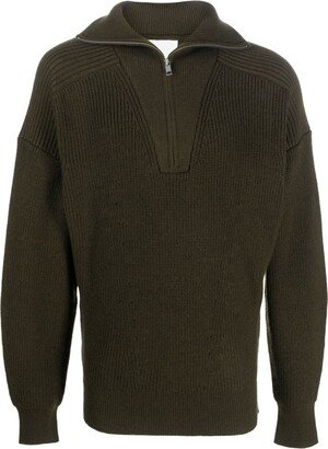 MARANT Logo-Patch Zip-Up Jumper