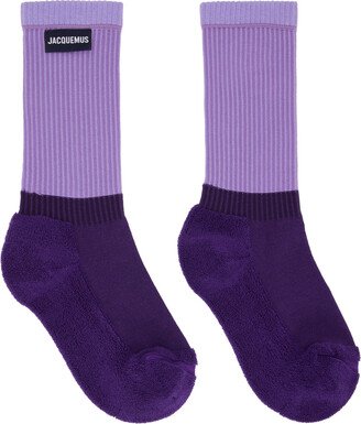 Purple Le Raphia 'Les Chaussettes À L'Envers' Socks