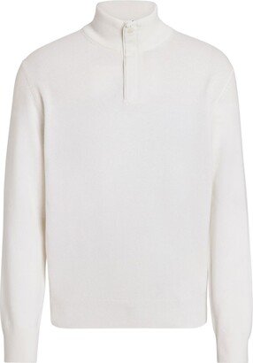 Half-Zip Fastening Knit Jumper