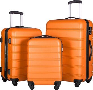 GREATPLANINC Expandable Suitcase 3 Piece Luggage Set Hardside Spinner Suitcase with TSA Lock Spinner 20 24 28