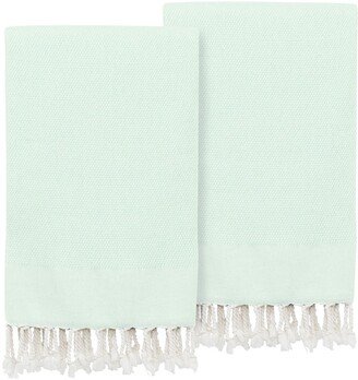 Turkish Cotton Fun in Paradise Pestemal Hand/Guest Towels - Set of 2