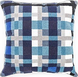 Mackenzie-Childs Boathouse Plaid Outdoor Throw Pillow, 20 x 20