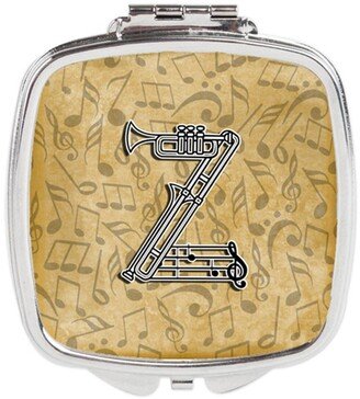 CJ2004-ZSCM Letter Z Musical Instrument Alphabet Compact Mirror