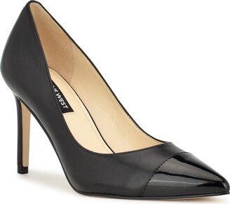 Enda Pointed Cap Toe Pump