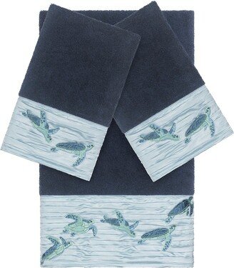 Mia 3-Piece Embellished Towel - Midnight Blue