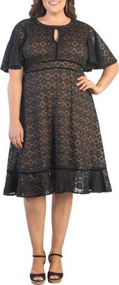 Middleton Ruffle Hem Lace Dress