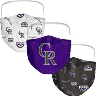 Colorado Rockies 3-Pk. Face Mask