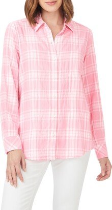 Rhea Plaid Tunic Blouse-AA