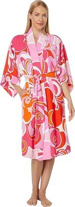 Nami Robe (Pink White) Women's Robe