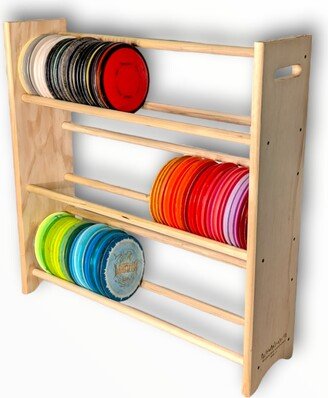 Disc Golf Storage Rack - 3 Levels Free Shipping & Laser Engravings