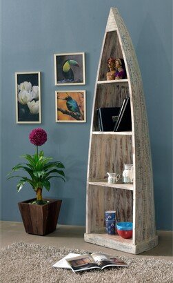 Somette Lagoon Blue Nautical Bookcase - 23L x 20W x 81H