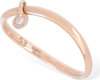 9kt Rose gold & diamond Essential ring