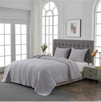 Classic Vintage Stonewashed Cotton Quilt Set