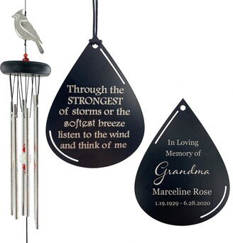 Memorial Cardinal Wind Chime Gift Sorry For Your Loss Listen To The Sympathy After Of Loved One