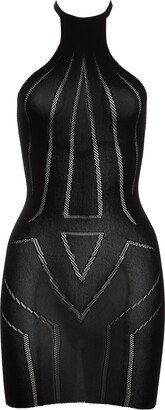 Electric Edge Knit Halter Chemise