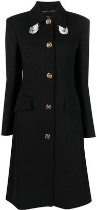 Cut-Out Single-Breasted Coat