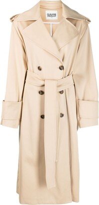 Double-Breasted Cotton Trenchcoat