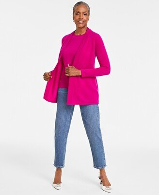 100% Cashmere Duster Sweater, Regular & Petite, Created for Macy's