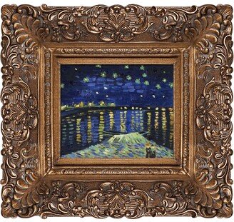 By Overstockart Starry Night Over The Rhone with Burgeon Frame, 17.5 x 19.5