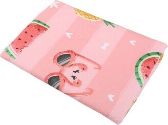 Unique Bargains Soft Absorbent Beach Towel Watermelon Pattern Classic Design Pink 55x28 for Beach 1 Pcs