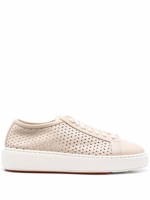 Perforated-Design Sneakers