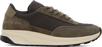 Brown Track Technical Sneakers