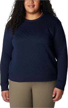 Plus Size Lodge Quilted Crew (Dark Nocturnal) Women's Clothing