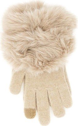 Gloves With Faux Fur-AA