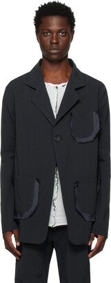 Edward Cuming Navy Single-Button Blazer