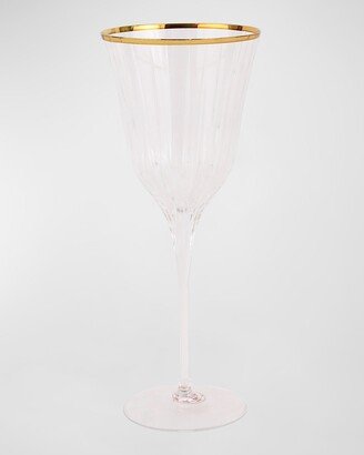 Natalia Gold Rim Water Glass