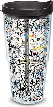 Tervis Friends Pattern Made in Usa Double Walled Insulated Tumbler Travel Cup Keeps Drinks Cold & Hot, 24oz, Classic