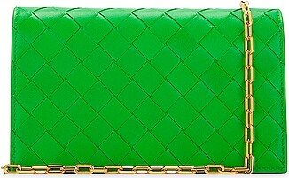 Mini Bag On Chain in Green