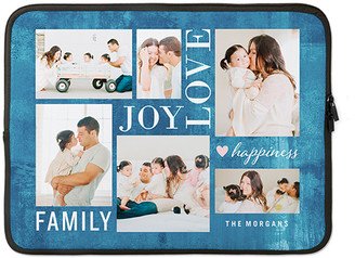 Laptop Cases: Love Joy Family Watercolor Laptop Case