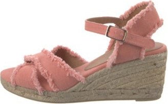 Canvas Raw-Edge Trim Espadrilles-AE