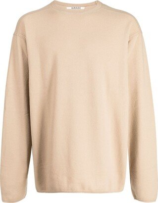 Drop-Shoulder Crew-Neck Jumper-AA