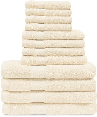 Highly Absorbent 12Pc Egyptian Cotton Towel Set-AA