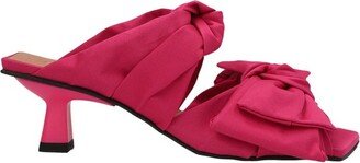 Bow Detailed Open Tote Mules